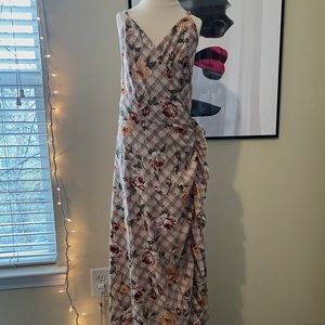 Wrap around maxi dress